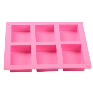 Pink Soap Mold Rectangle DIY Handmade Soap Form Tray Soap Handmade Chocolate Mold Bake Tray