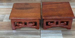 Kỷ vuông - Đế vuông - Đế nhất sơn vuông gỗ hương cao cấp sang trọng10 đến 25 cm