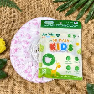 Combo 100 Chiếc Khẩu trang cho bé 5D mask cho bé từ 3-8 tuổi An Tâm chính hãng