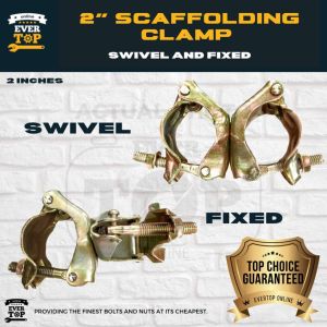 2 SCAFFOLDING CLAMP (SOLD PER PC.) SWIVEL CLAMP & FIXED CLAMP | EverTop Online