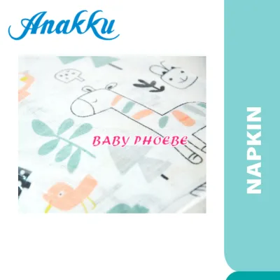 Anakku Disney 100% Cotton Baby Napkin Napkins 8pcs/10pcs (1pc) Baby Phoebe Kain Bedung Kain Selimut Napkin Lampin