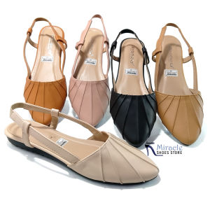 Miracle Shoes Store Gratica Sepatu Sandal Wanita Selop Slip On Tali Belakang Full Karet Terbaru - MP 49