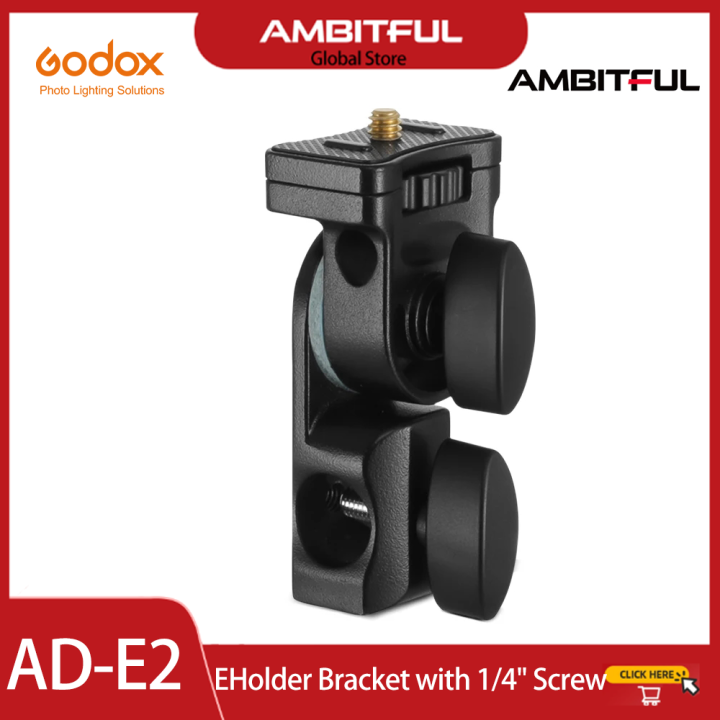 ที่ยึด AD-E2 Godox พร้อมสกรู1/4 "ที่ด้านบนเพื่อยึด Godox AD200 AD200PRO ...