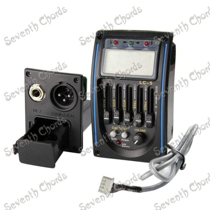 Preamplificatore Per Chitarra Acustica - Pickup 5 Bande Con Tuner LCD - Foto 5