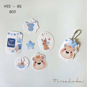 Hang Tag Ivory Baby Bunny 1 Set