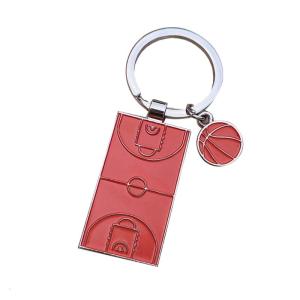 Basketball Soccer Keychains Football Field Pendant Keychain Backpack Ornament Balls Game Fan Souvenir for Party Favor