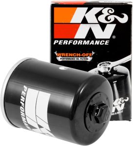 K&N Motorcycle Oil Filter: High Performance Premium Designed to be used with Synthetic or Conventional Oils Wrench Off Nut: Fits Select Polaris Side-by-Side and ATV Models KN-198