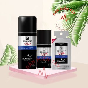 Combo Romano VIP Vision – Xịt 150ml + Lăn 50ml + Nước Hoa Mini 18ml