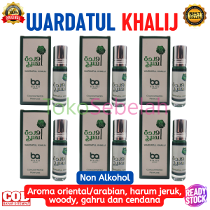 PROMO 12Pcs (1Box) Parfum WARDATUL KHALIJ 6ml Bin Ali Roll On Original - Minyak Wangi Non Alkohol - Parfum Original Murah - Minyak Wangi Khas Arab - Parfum Murah Pria Tahan Lama Original - Minyak Wangi untuk Sholat - bisa COD