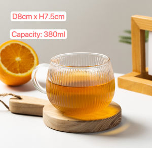 【📣SG Seller】🔥Fast Delivery🔥380ml glass cup Creative High Borosilicate pumpkin Glass coffee/juice/milk/tea glass cup