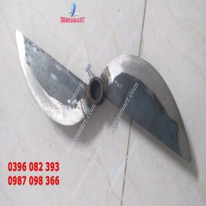 Lưỡi Dao Máy Băm Chuối Mịn Dài 40CM Trục Tròn 22MM Làm Bằng Nhíp Cán