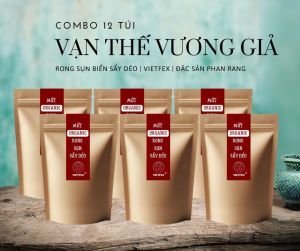 Combo 12 túi Rong Sụn Biển Sấy Dẻo Vạn Thế Vương Giả Thương Hiệu Vietfex Tốt Cho Sức Khoẻ