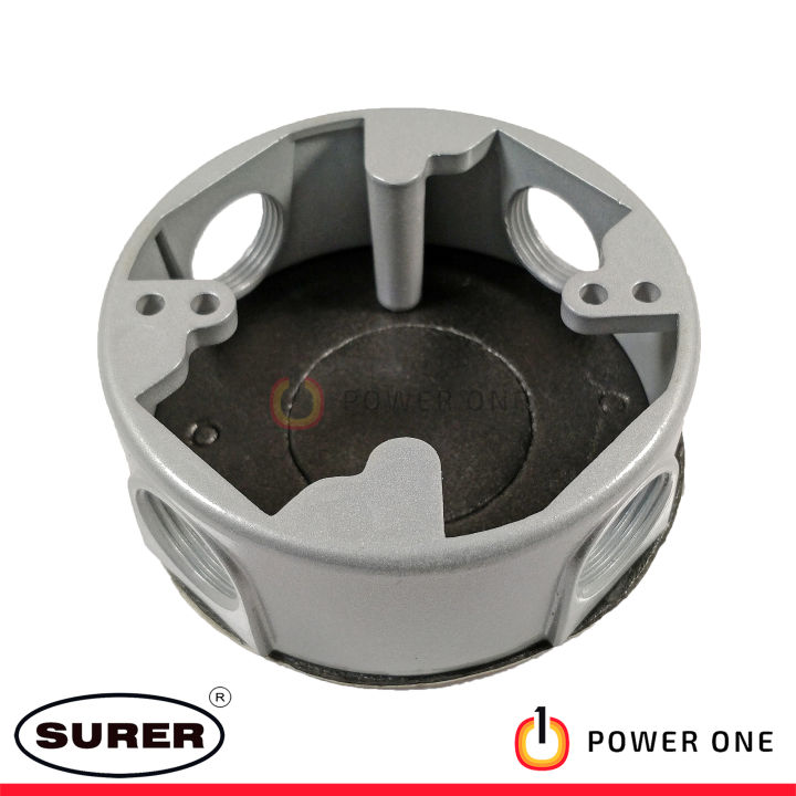 Surer 1115 Round Extension Utility Box, Four 3/4" Holes Lazada PH