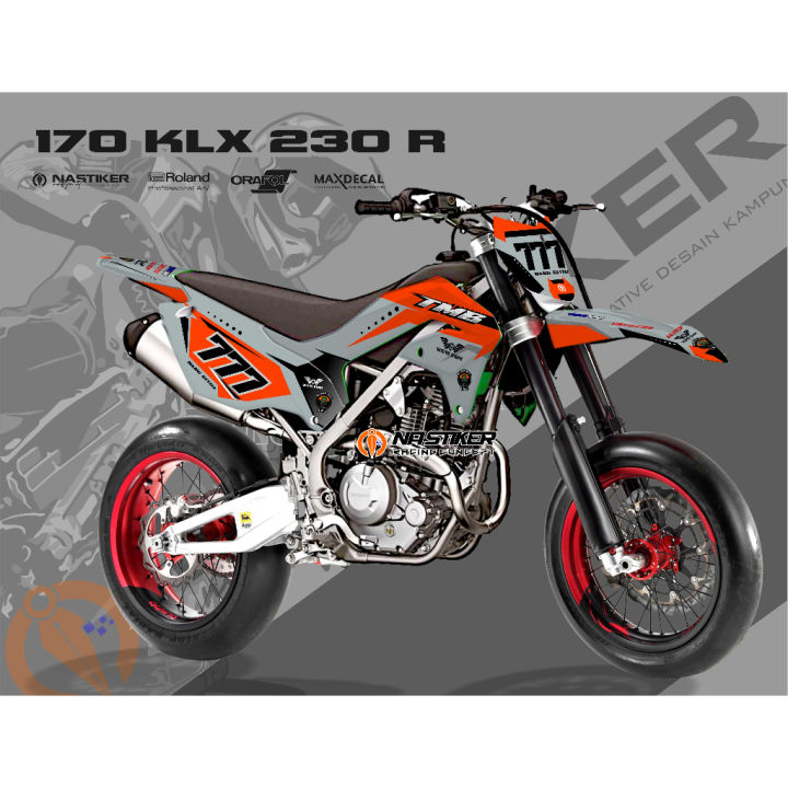 DECAL KLX ABUABU, DECAL KLX230R STIKER DECAL KLX 230R FULL BODY GLOSY ...