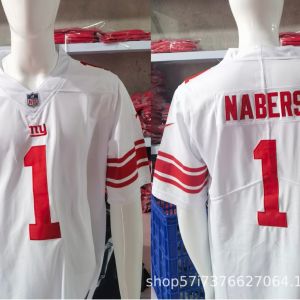 2026 NFL football jersey short-sleeved Giants team white second-generation embroidery in stock size 44
