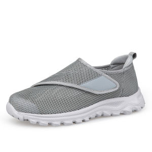 Loose Breathable Diabetic Shoes Men Edema Shoes with Adjustable Closure Non Slip Lightweight Women Walking Shoes for Elderly Swollen Feet Indoor/Outdoor