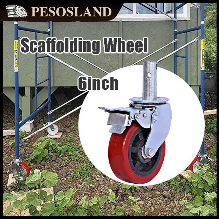 Scaffolding Rubber Wheel Heavy Duty Scaffolding Caster Wheel Inches Lazada Ph