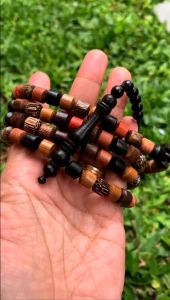 Tasbih Kayu Bertuah Kombinasi Tabung