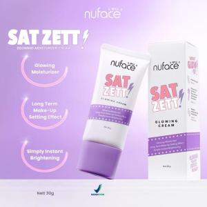 NUFACE Sat Zett Glowing Cream 30g Krim Pencerah Wajah Long Time MakeUp