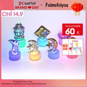 Đèn LED Raya Tự Làm Nến Trang Trí Đèn Trang Trí Ramadan Đèn Led Thần Tiên Nến Tự Làm Đèn Chống Nước Với Miễn Phí Hoạt Động Bằng Pin