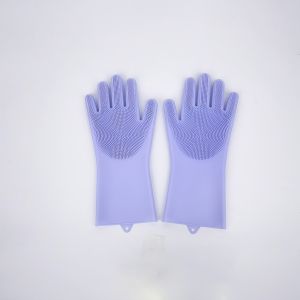 [1 Đôi] Bao Tay Rửa Chén Silicon Găng Tay Rửa Chén Bát Silicon Vệ Sinh Nhà Cửa Đa Năng LAZYL