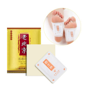 10 Pcs Ginger Foot Patch Detox Loss Weight Foot Patches Improve Sleep Beijing Feet Patch Anti- Swelling Revitalizing