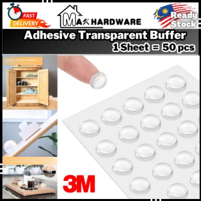 3M Adhesive Transparent Buffer Pads Cabinet Door Bumpers Stick Anti-noise Pads Home Silencer