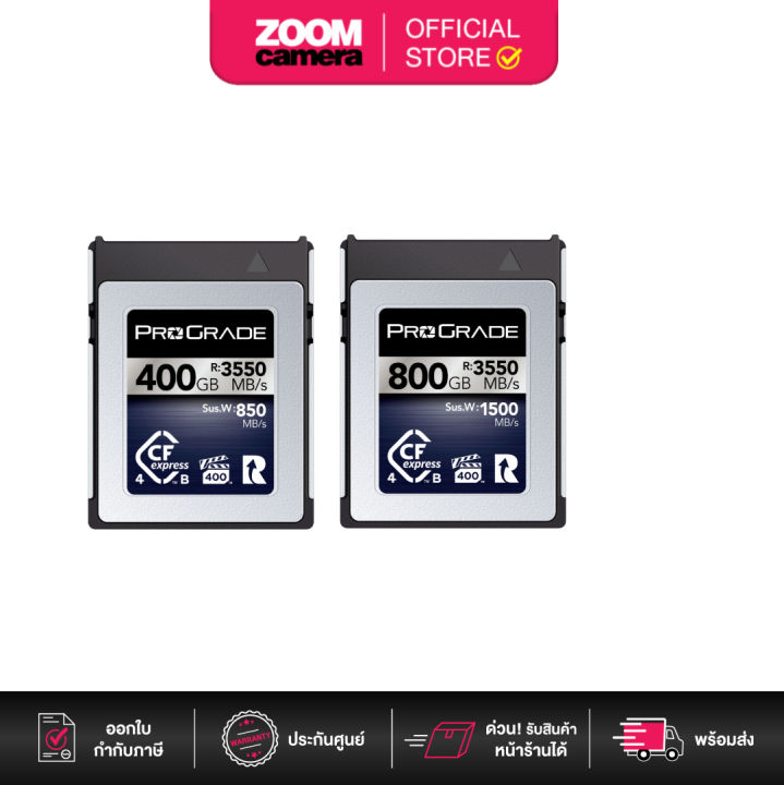 ProGrade Digital 400GB/800GB CFexpress 4.0 Type B Iridium Memory