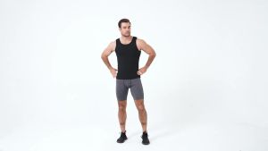 Mens Shapewear Tank Top Compression Shirt Sweat Vest Abdominal Control Posture Enhancer Base Layer Top