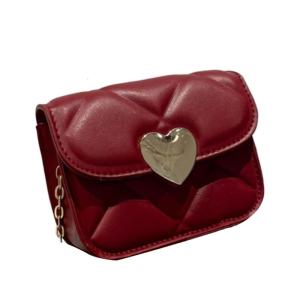 Fashionable Small Crossbody Bags PU Leather Satchel Quilted Shoulder Bag with Chain Strap for Women and Girls