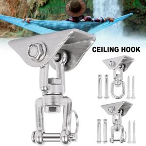 SUMEI Stainless Steel Indoor/Outdoor Heavy Duty Sandbag Fitness Equipment Hammock Suspension Ceiling Hooks Fixed Buckle Swing Hanging Kit