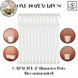 One Dozen (12pcs) 52cm White Plastic Hook Chain Plastic Hanger for Hanging Pot Hook Only