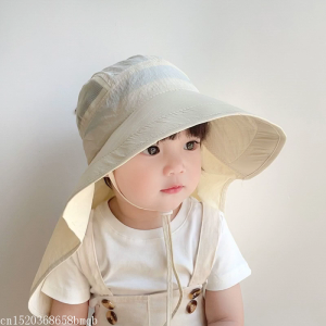 Bé Mũ Chống Nắng Thoáng Flap Mặt Trời Bảo Vệ Hat Bé Có Thể Điều Chỉnh Trẻ Sơ Sinh Mũ bảo hiểm mùa hè Mũ rộng vành Cho Cô Gái quà tặng bé trai