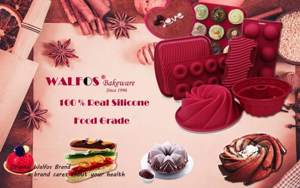 WALFOS Pcs/set Silicone Bakeware Magic Snake Cake Mold Pan DIY
