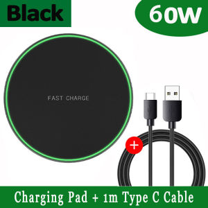 60W Fast Wireless Charger Pad Stand Phone Qi Wireless Charging Dock Station Induction Chargers