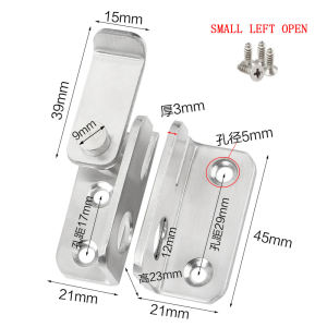 Stainless Steel Safety Hasp Door Lock for Bathroom Bedroom Door Catch Latch