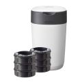 Tommee Tippee Sangenic Twist & Click Advanced Diaper Disposal Bin (1/6 casettes). 