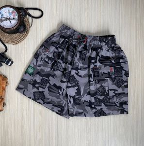 Celana Cargo Anak Motif Loreng Army 3 4 5 6 7 8 Tahun