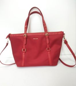 💥SALE MANGO TOUCH (Black Red) Nylon Shoulder Tote Bag