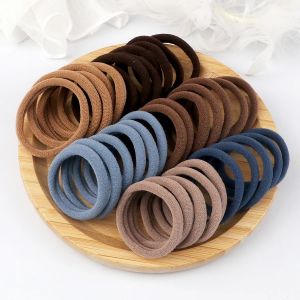 50/100pcs Mixed Color Seamless Hair Ties Headbands for Women Girls Kids No Damage Soft Ponytail Holders Elastic Hair Tie