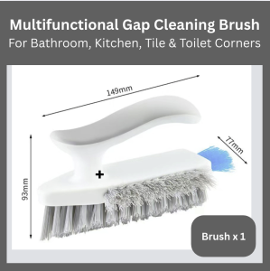 [SG INSTOCK] Multifunctional Gap Cleaning Brush for Bathroom Kitchen Tile & Toilet Corners | Water Scraper Dust Sweep