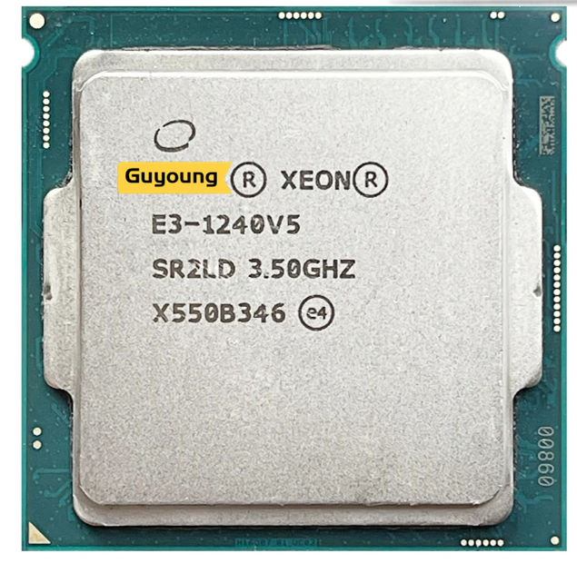 thumbnail image 2 of Intel Xeon E3-1240L V5 2.1GHz Quad-Core LGA 1151 Processor (SR2CW, 25W TDP) – Used 2 of 5