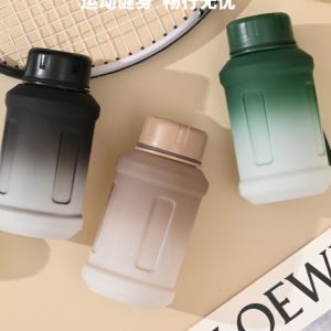 Large Capacity Sports Water Cup Graduated Gradient Fitness Water Bottle Dustproof 850ml Fitness Drinking Bottle Outdoor H260729