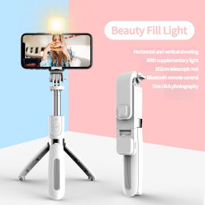 L02 Wireless Bluetooth Selfie Stick tripod monopod stand Phone holder for Outdoor travel