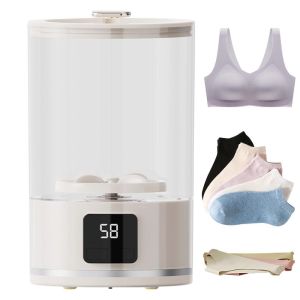 GEORG mini Máy giặt đồ lót 1 lít Có thể sạc lại Máy giặt Di động Tự động Máy giặt tất cho quần áo đồ lót tất