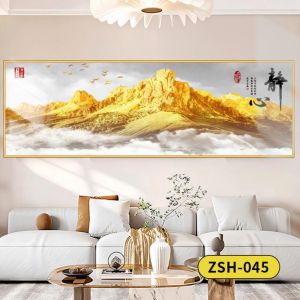 ANANAA Phong cảnh núi non. Miếng dán tường phòng ngủ Phong cách hiện đại. Định dạng ngang dài Tranh trang trí để bàn cạnh giường. Bình minh vàng óng Tranh treo tường phong cảnh Dùng cho phòng ngủ phòng khách tường nền đầu giường