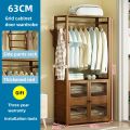 Wardrobe Wooden Colthes Rack with Trouser Hanger Coat Rack Clothes Cabinet Modern Storage Solid Wood Clothes Hanger. 