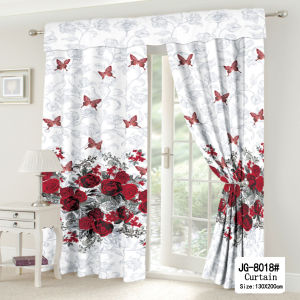 1PC 130x200cm Butterfly Curtain Sale for Window Door Home Decorations Elegant White Yellow Purple Blue Room Decor Kurtina Sale Living Home Curtains COD