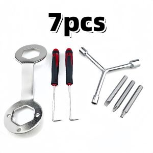 Internal Mesin Cuci Kunci Kopling Set 7 Bagian Alat Pembersih Mesin Cuci Alat Pelepasan Alat Pembersih