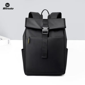 Wiresto กระเป๋าเป้สะพายหลังผู้ชายแบคแพ็คอัพเกรดกระเป๋าเป้เดินทางความจุขนาดใหญ่ผู้ชาย15.6นิ้วกระเป๋าเป้สะพายหลังอเนกประสงค์กันขโมย